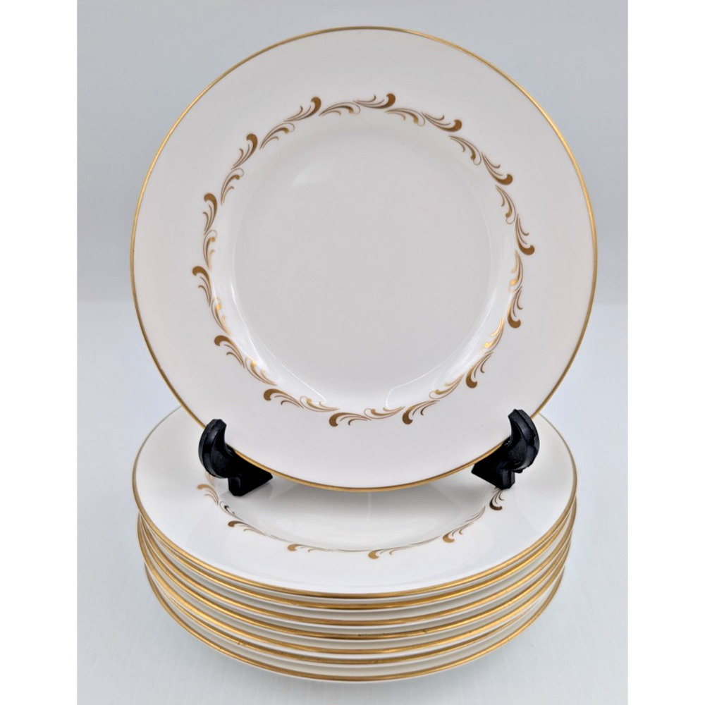 Set of 8 Royal Doulton Rondo H4935 English Fine Bone China Bread & Butter Plates